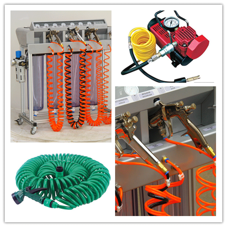 application of pu coil hose